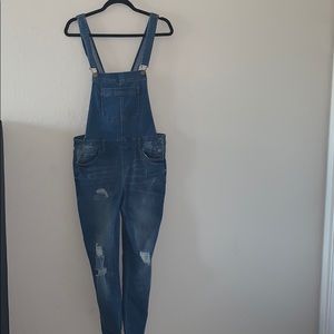 Denim overalls